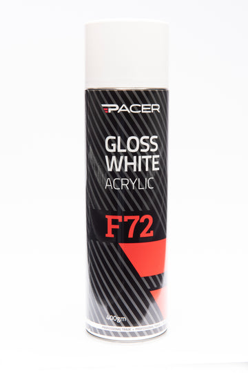 Pacer F72 Gloss White Acrylic 400g Aerosol - GW400 (Pickup Only)