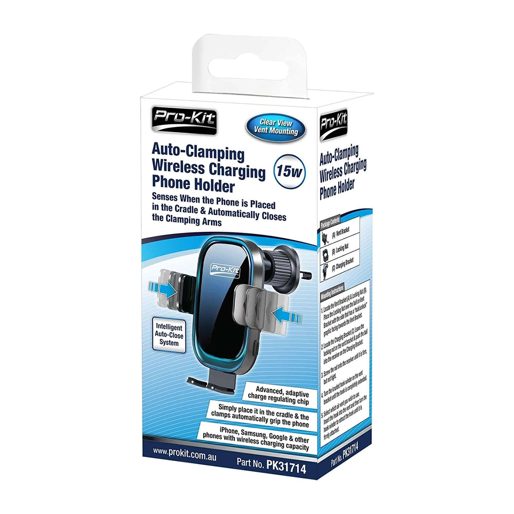 ProKit Auto-Clamping Wireless Charging Phone Holder - PK31714