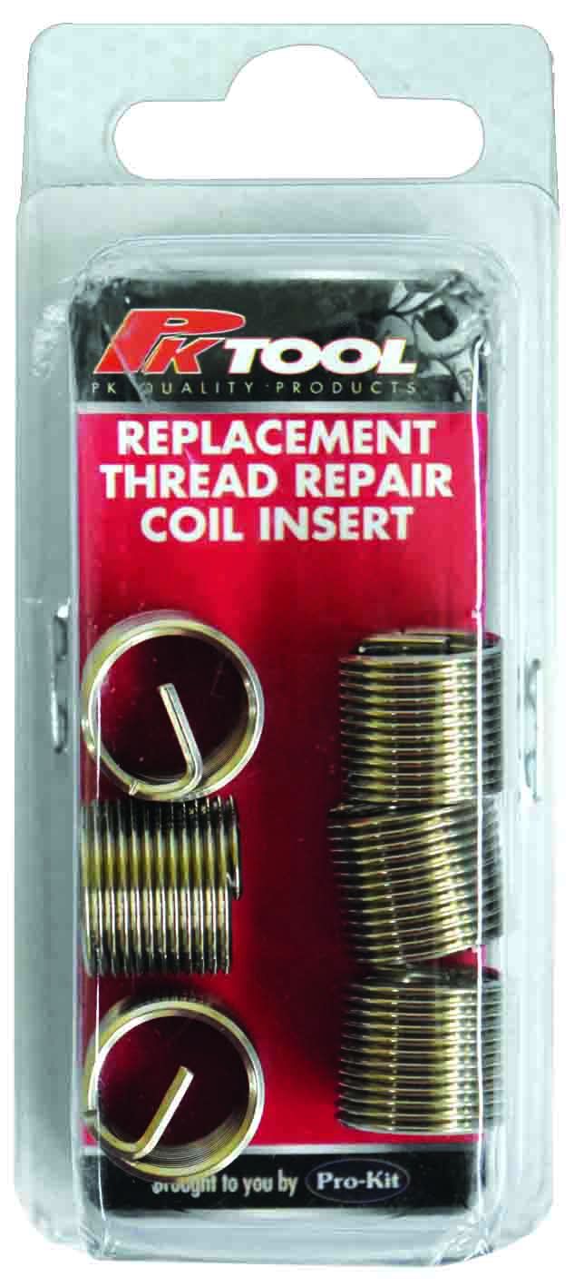 Thread Coil Set PKTool 6pc Thread Coil Insert Replacement Pack - PT41111 | Auto One