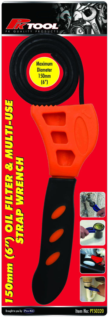 PKTool 150mm Oil and Multi-Use Adjustable Strap - PT50320 (Pickup Only)