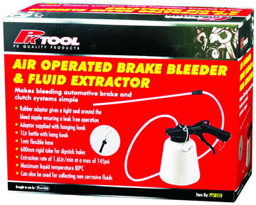 PKTool 1L Airline Operated Brake Bleeder and Fluid Extractor - PT50510 (Pickup Only)