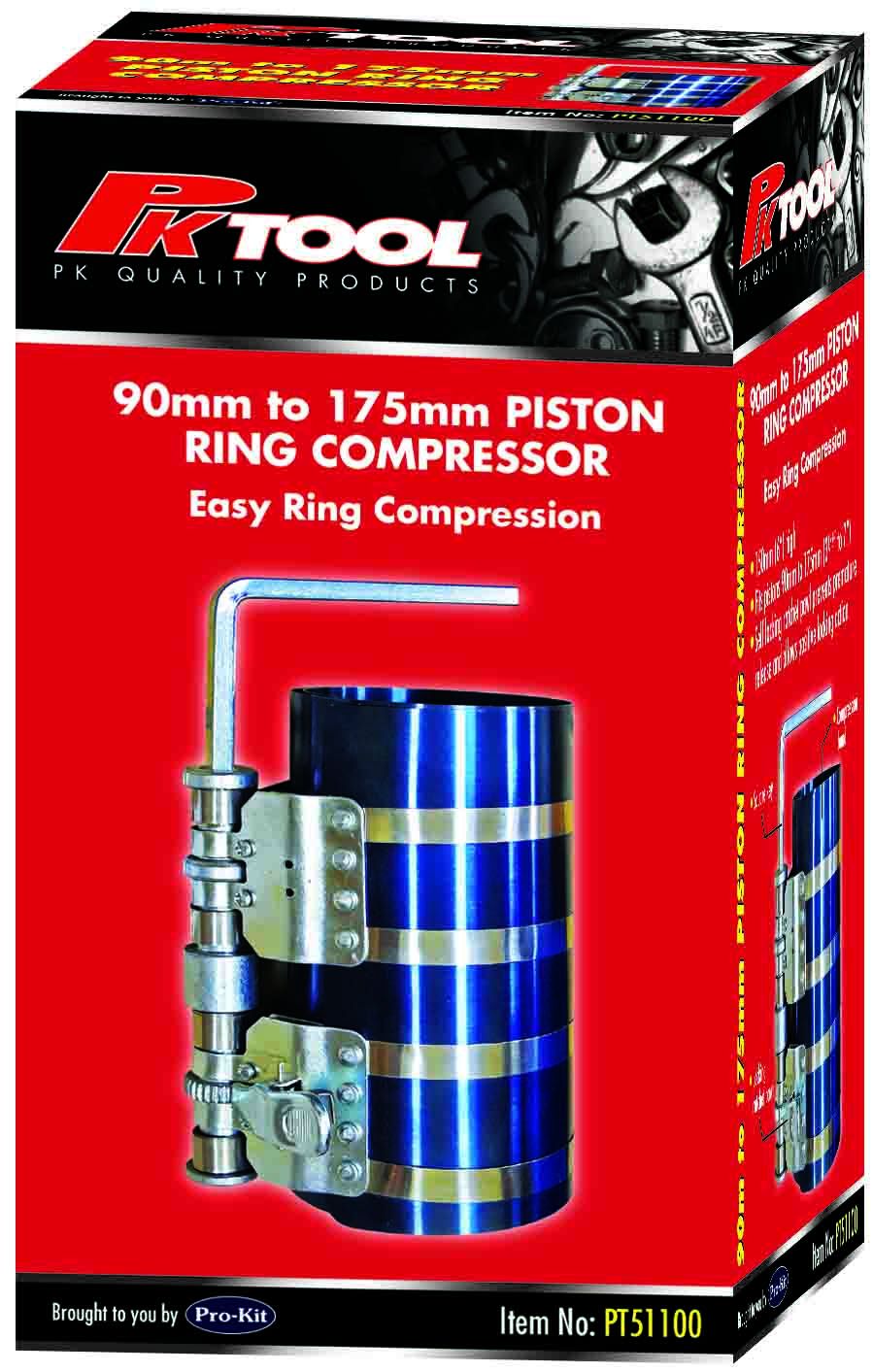 PKTool 90 - 175mm Piston Ring Compressor - PT51100 (Pickup Only)