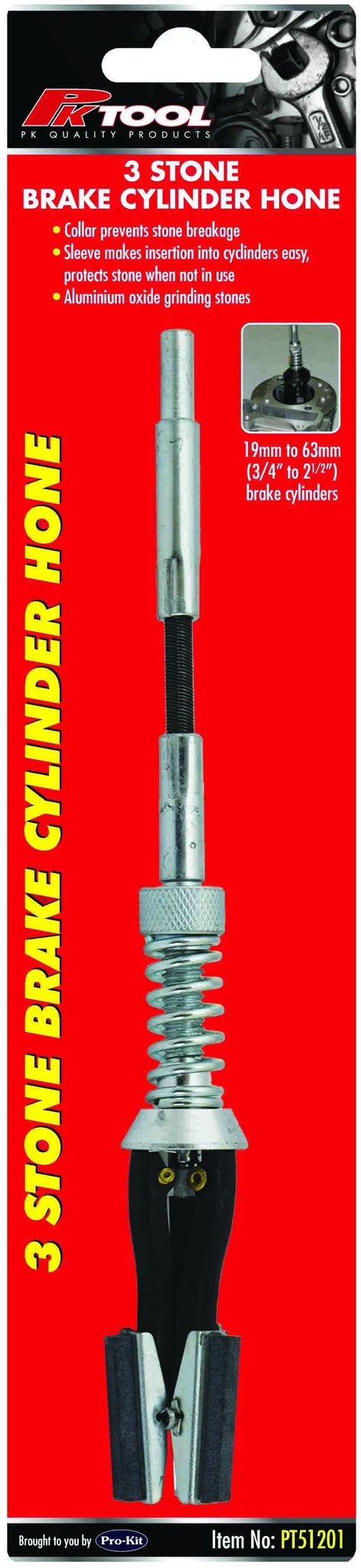 PKTool 19 - 63mm 3 Stone Brake and Clutch Cylinder Hone - PT51201 (Pickup Only)