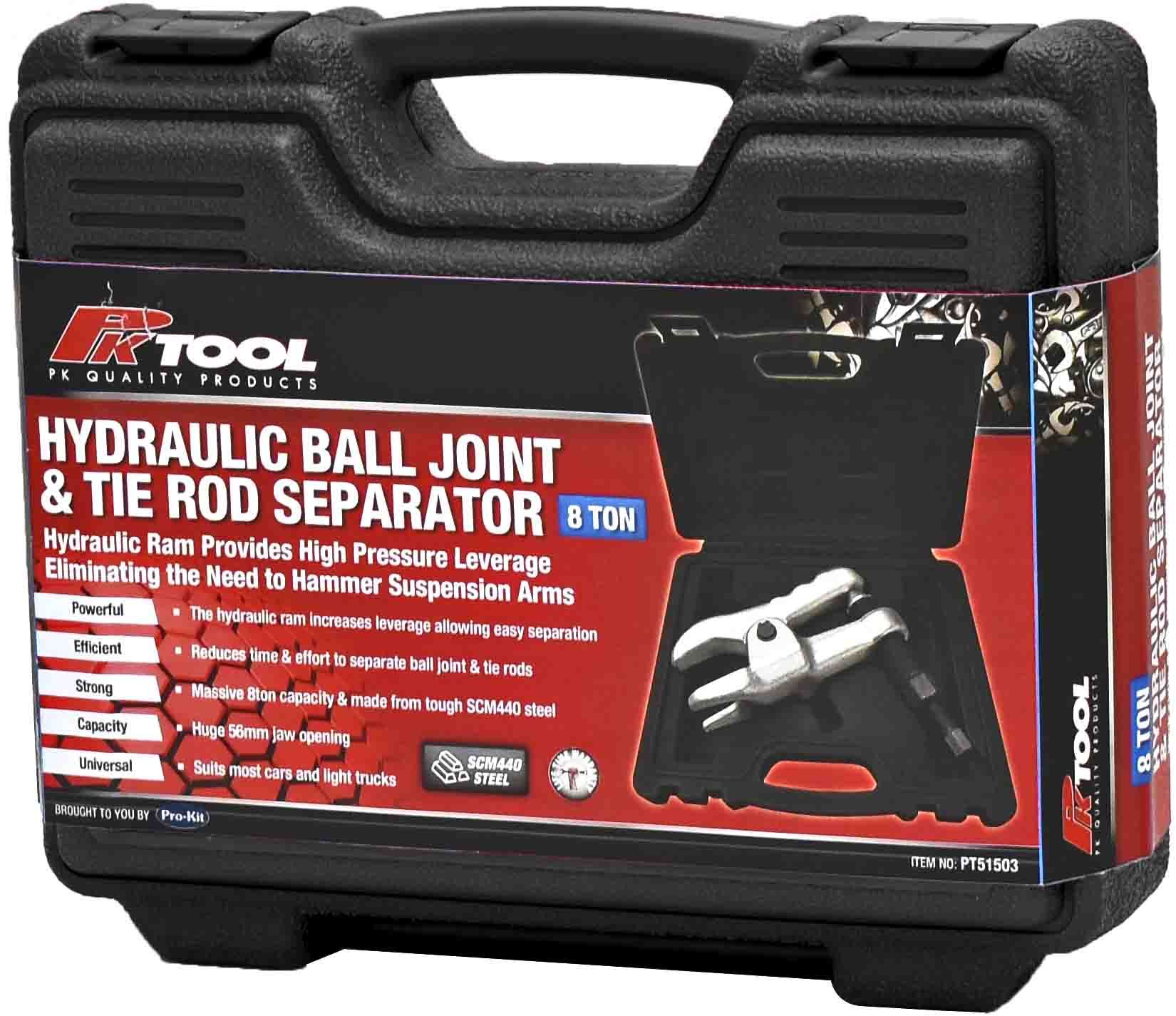 PKTool Hydraulic Lever Action Release 8ton Ball Joint and Tie Rod End Separator - PT51503 (Pickup Only)