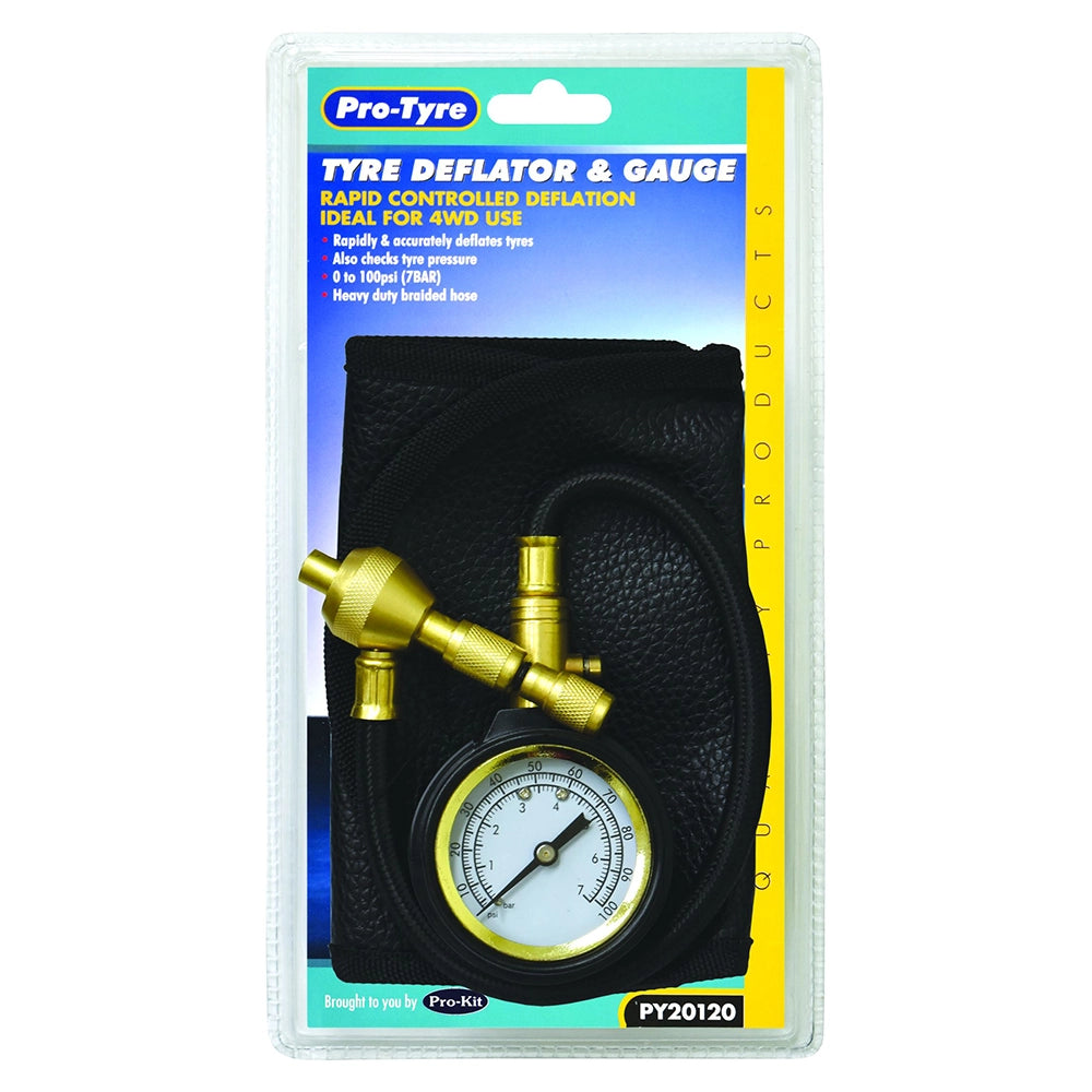 ProTyre Tyre Deflator with Gauge - PY20120