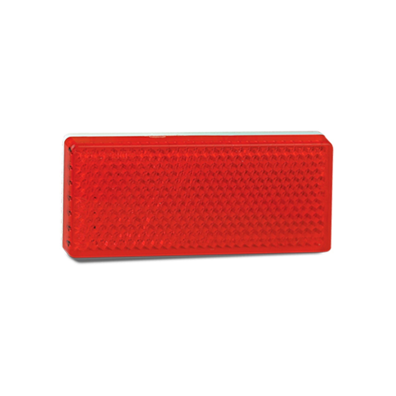 LED Autolamps 7030R Pair of Red Reflex Reflectors - Rectangle Shape with 3M Double Sided Tape Mount