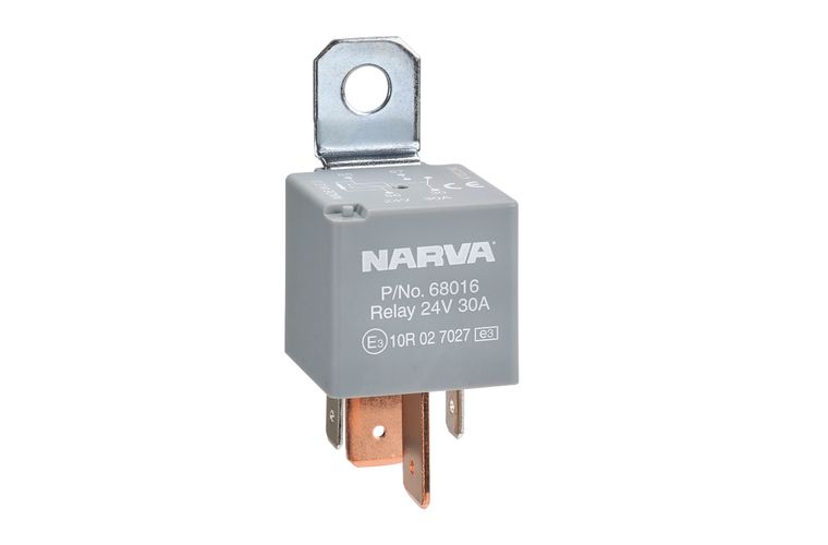 Narva 68016BL 24V 30A Normally Open 4 Pin Relay With Resistor