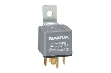 Narva 68036BL 24V 30A Normally Open 5 Pin Relay with Resistor