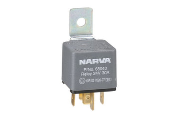 Narva 68040BL 24V 30A Normally Open 5 Pin Relay with Diode