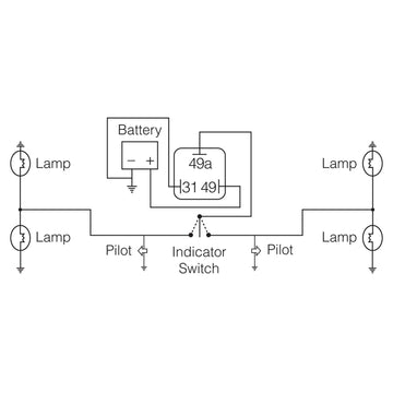 Narva 12 Volt 3 Pin Electronic Flasher - 68236BL