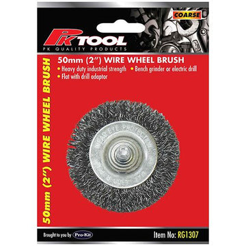 PKTool 50mm Coarse Wire Wheel Brush - RG1307 (Pickup Only)