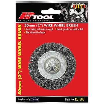 PKTool 50mm Fine Wire Wheel Brush - RG1308 (Pickup Only)