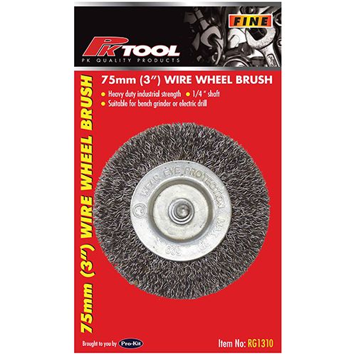 PKTool 75mm Fine Wire Wheel Brush - RG1310 (Pickup Only)