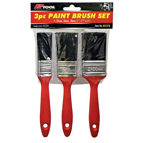 PKTool 3pc 200mm Paint Brush Set - RG1318 (Pickup Only)