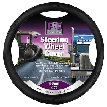 PCCovers 50cm (20”) Steering Wheel Cover - RG2427-50BK (Pickup Only)