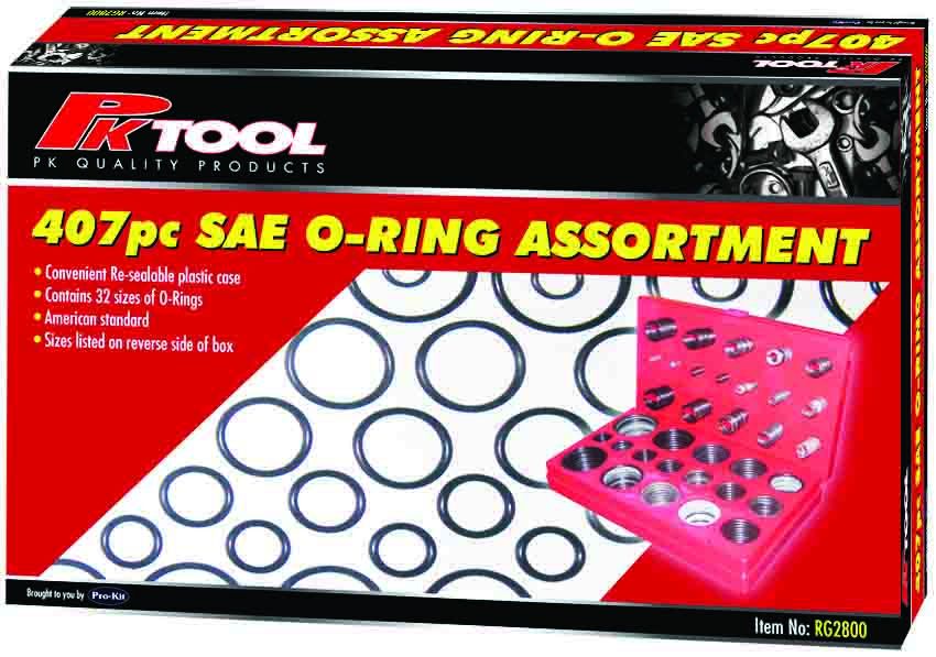 PKTool 419pc Metric O-Ring Assortment - RG2801 (Pickup Only)