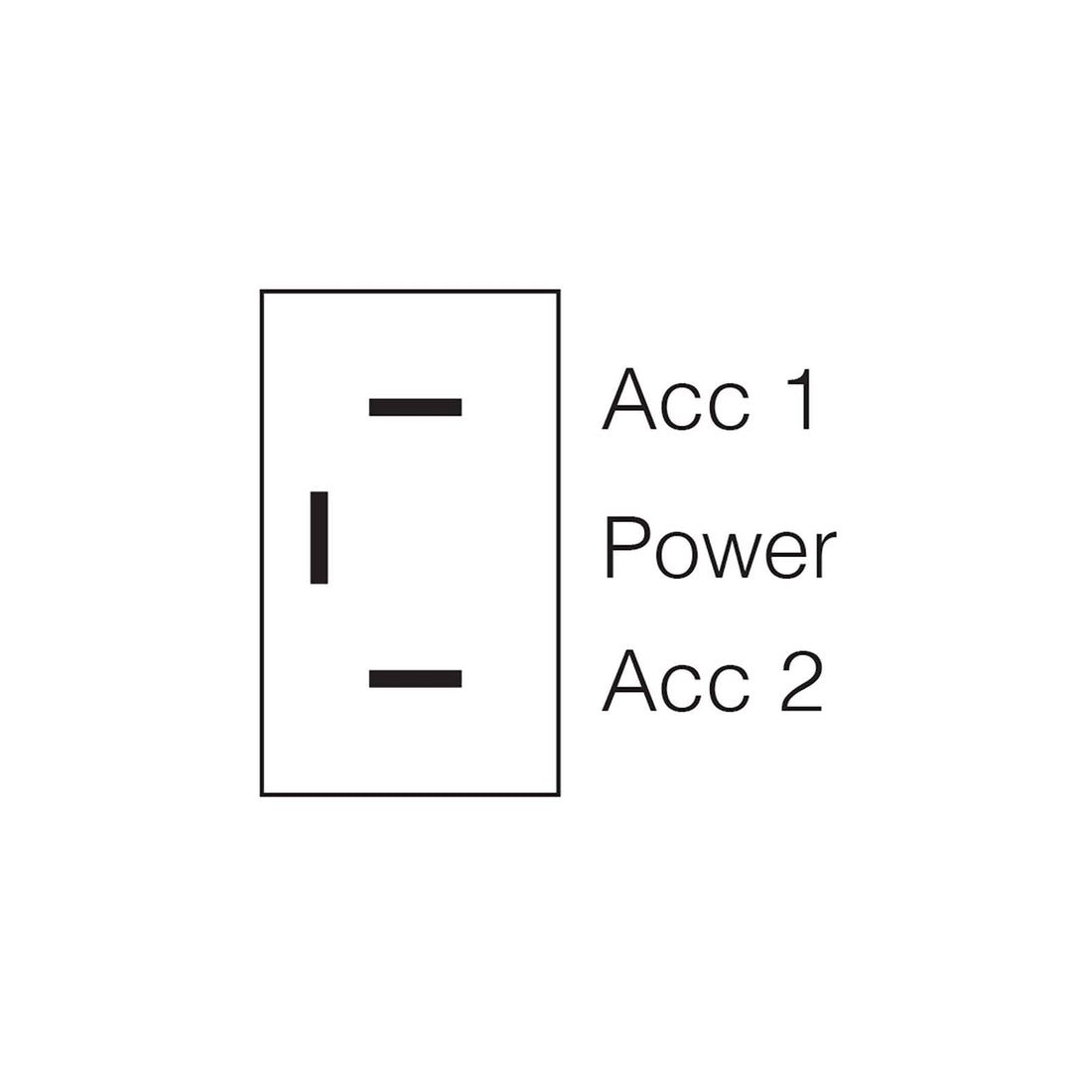 Narva 60063BL Momentary (On)/Off/Momentary (On) Heavy-Duty Toggle Switch