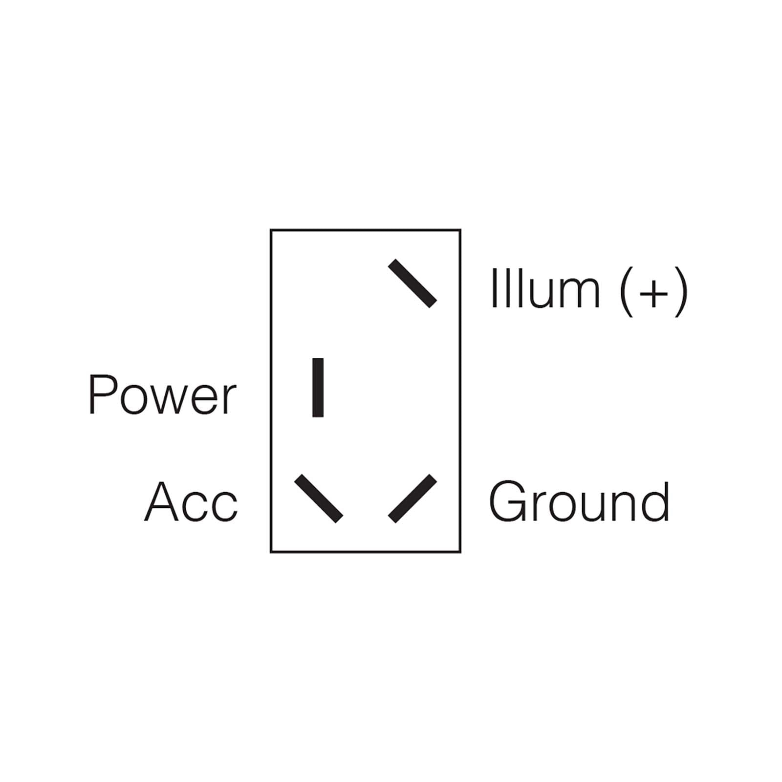 Narva Illuminated Off/On Toggle Switch (Natural/Red) - 60072BL