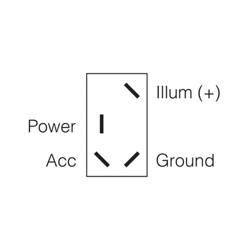 Narva Illuminated Off/On Toggle Switch (Natural/Red) - 60072BL