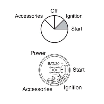 Narva 64018 4 Position Ignition Switch