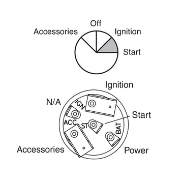 Narva 64026 4 Position Ignition Switch fits International Trucks