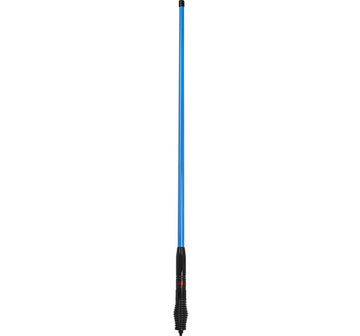 GME AE4705BB Beyond Blue Limited Edition 1200mm Heavy Duty Fibreglass Radome Antenna with AS004B Spring (6.6dBi Gain), Blue/Black