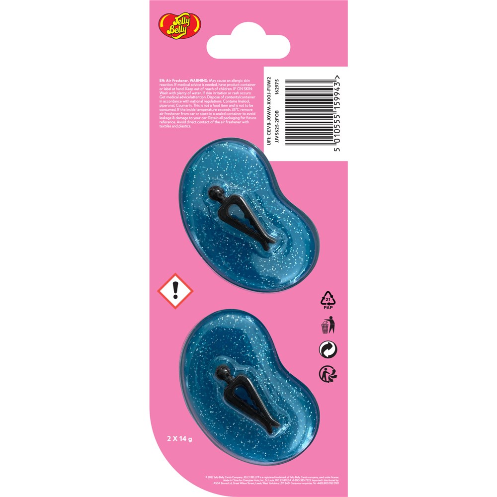 Jelly Belly Duo Vent Air Freshener - Blueberry Jewel (Pair) - E303519700 -  Auto One